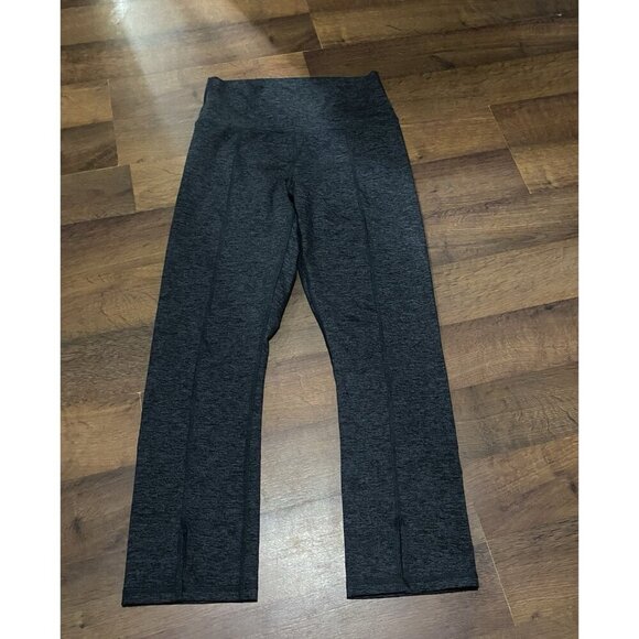 OFFLINE by Aerie The Hugger Leggings Large Grey Hi-Rise Split Hem Soft Stretch - Picture 1 of 2